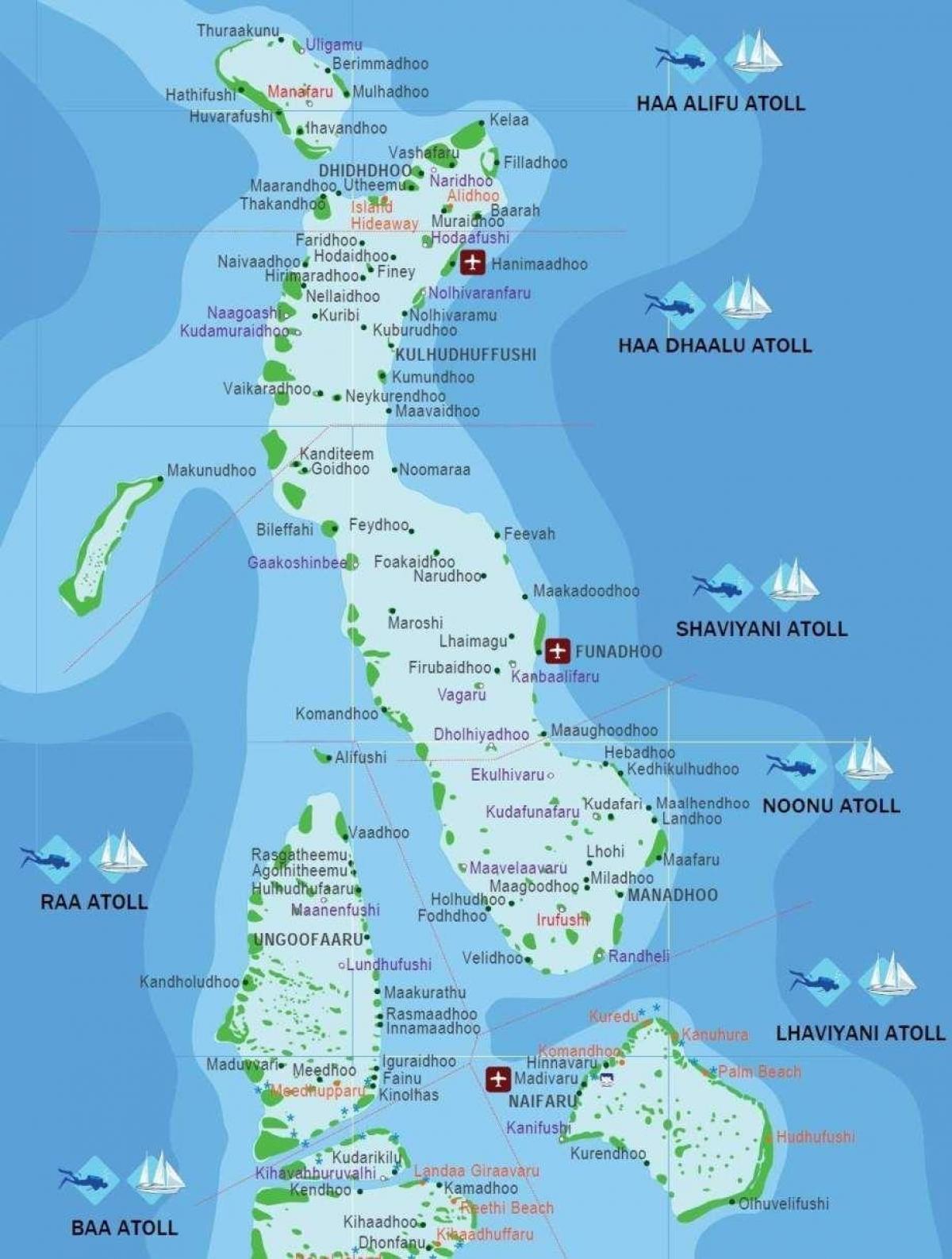 iles maldives mapa
