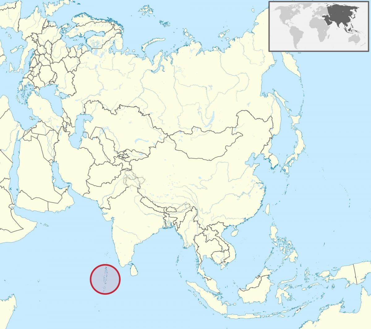 mapa ng maldives mapa ng asya