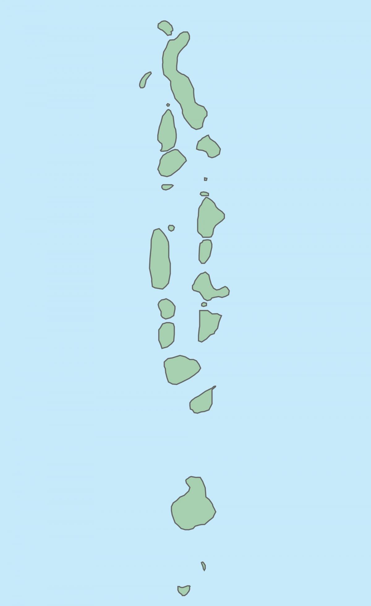 mapa ng maldives vector mapa