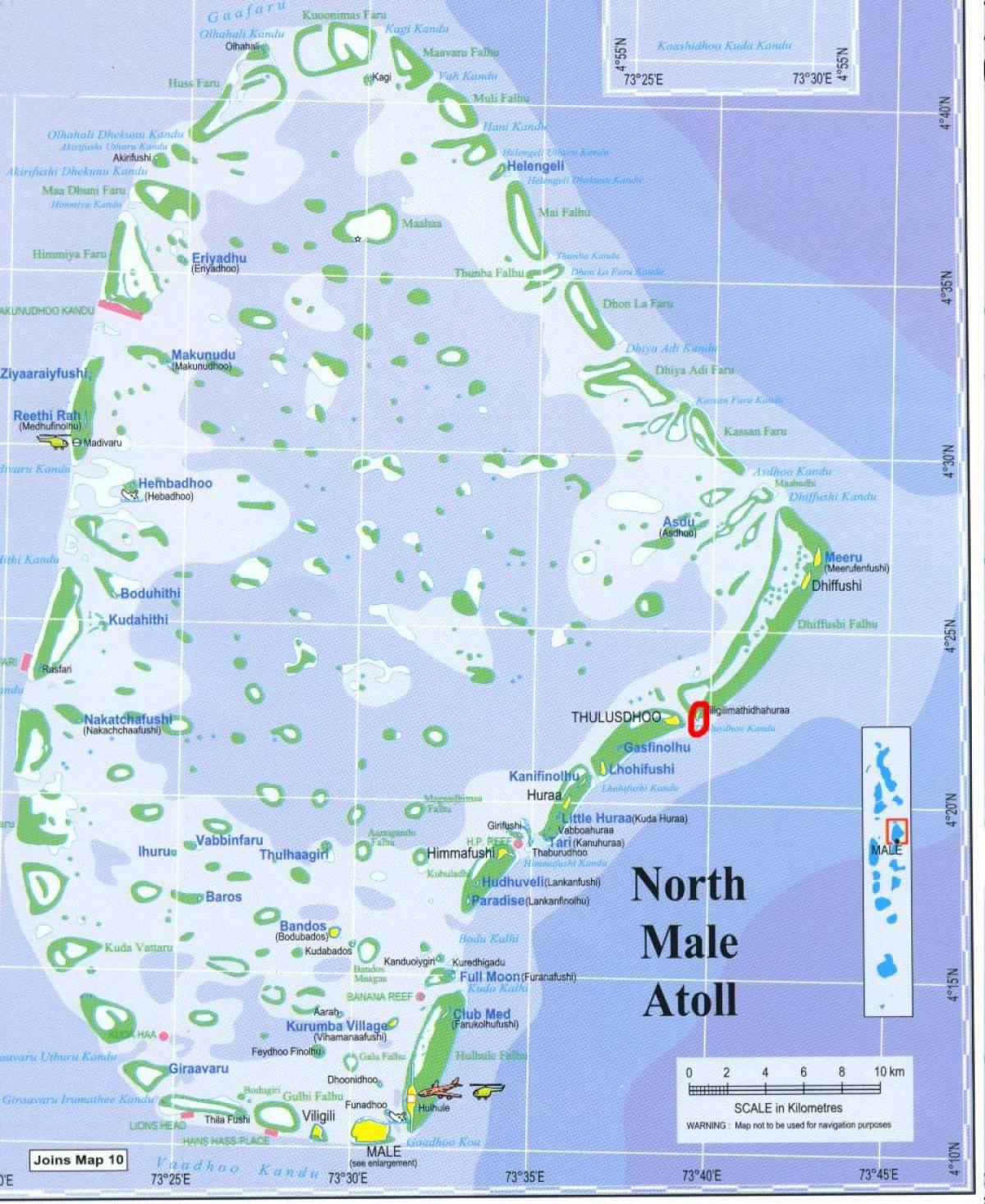 mapa ng hilagang lalaki atoll maldives