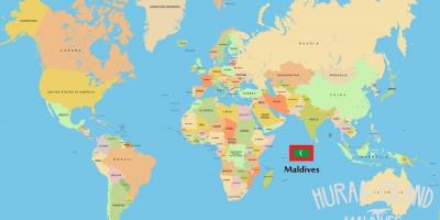 Mapa ng maldives sa mapa ng mundo