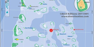 Mapa ng ari atoll maldives