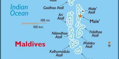 Mee atoll maldives mapa