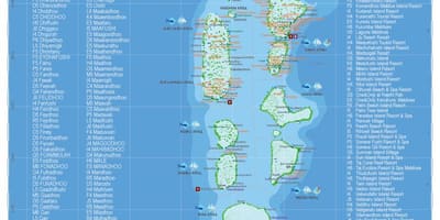 Maldives heograpikal na mga mapa