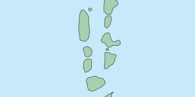 Mapa ng maldives vector mapa