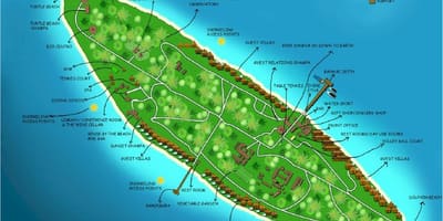 Vaadhoo isla ng maldives mapa